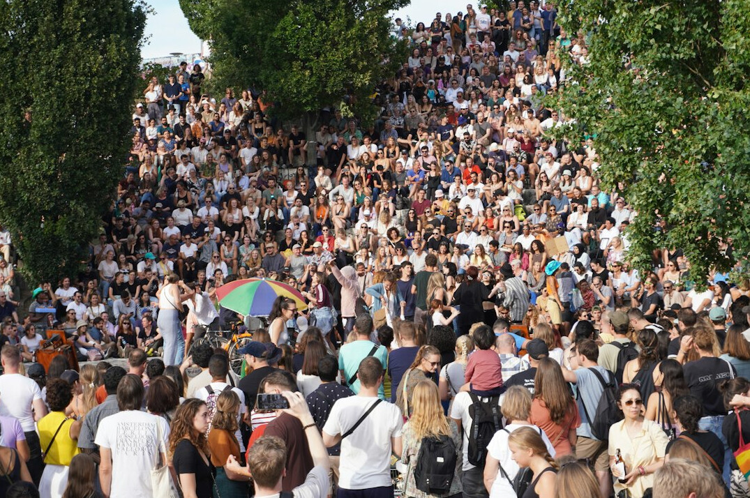 crowd at event