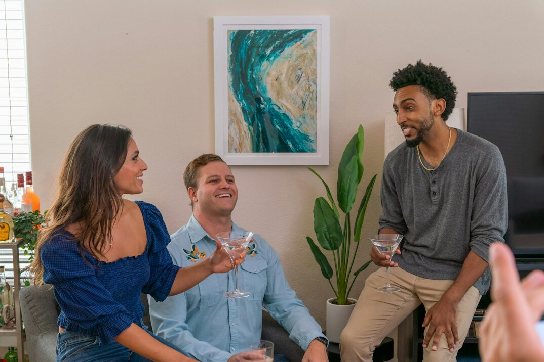 diverse group talking