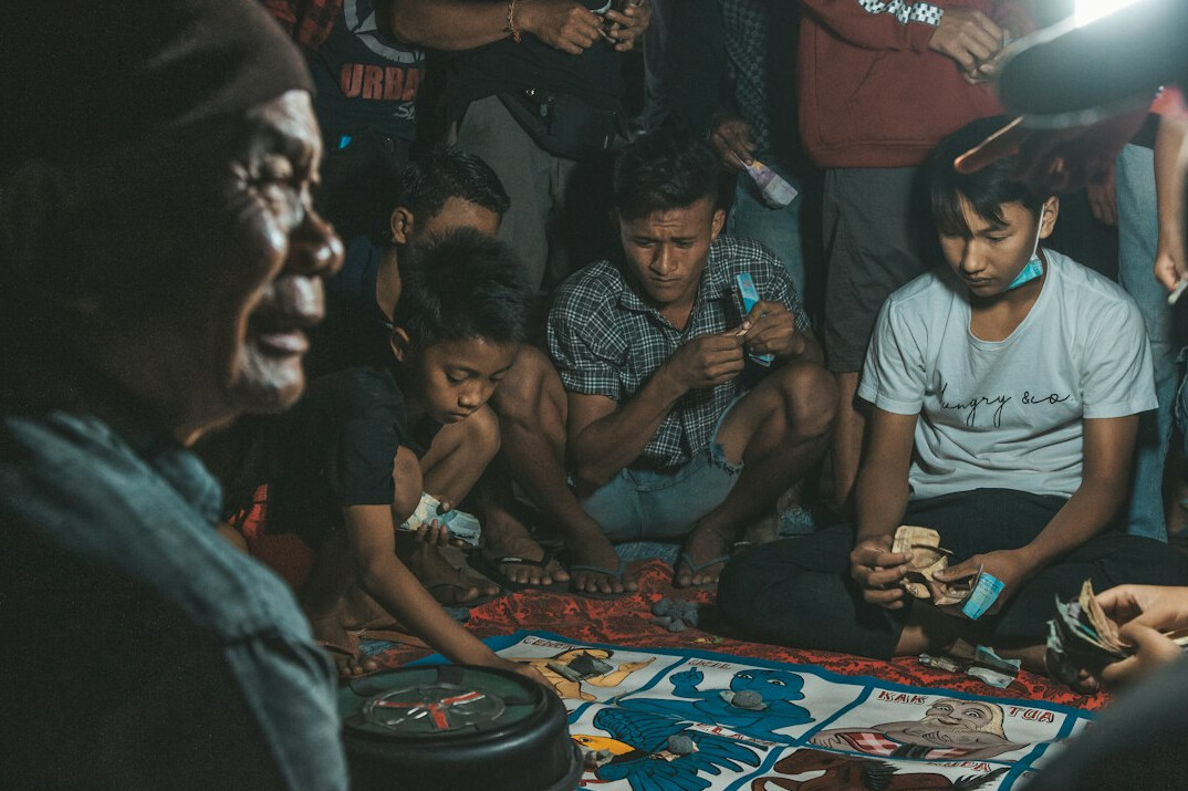 group of activists discussing